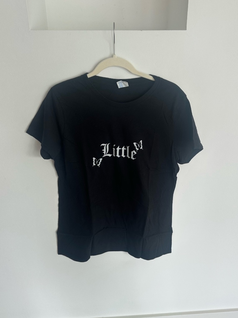 Big/Little Reveal Butterflies T-Shirt in Black